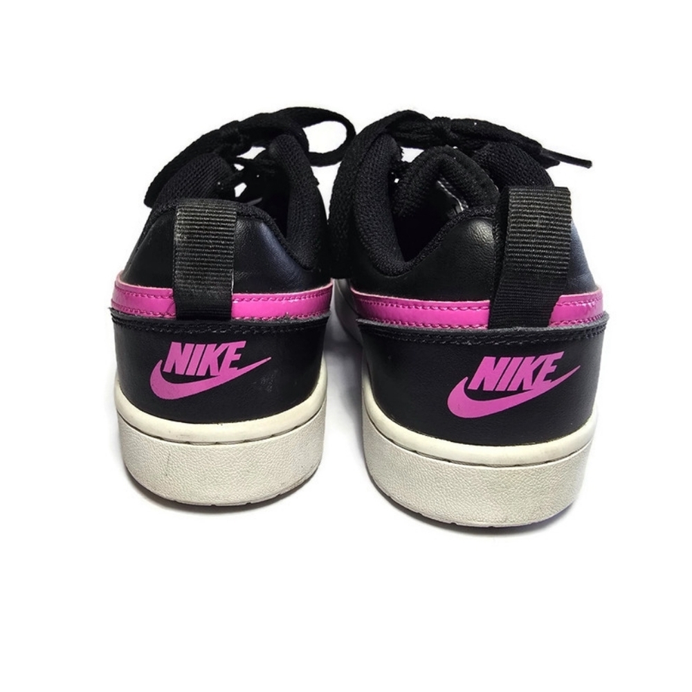 Nike Court Borough 2 Low Black Pink Youth Sz 7Y BQ5448-003 - Picture 3 of 16